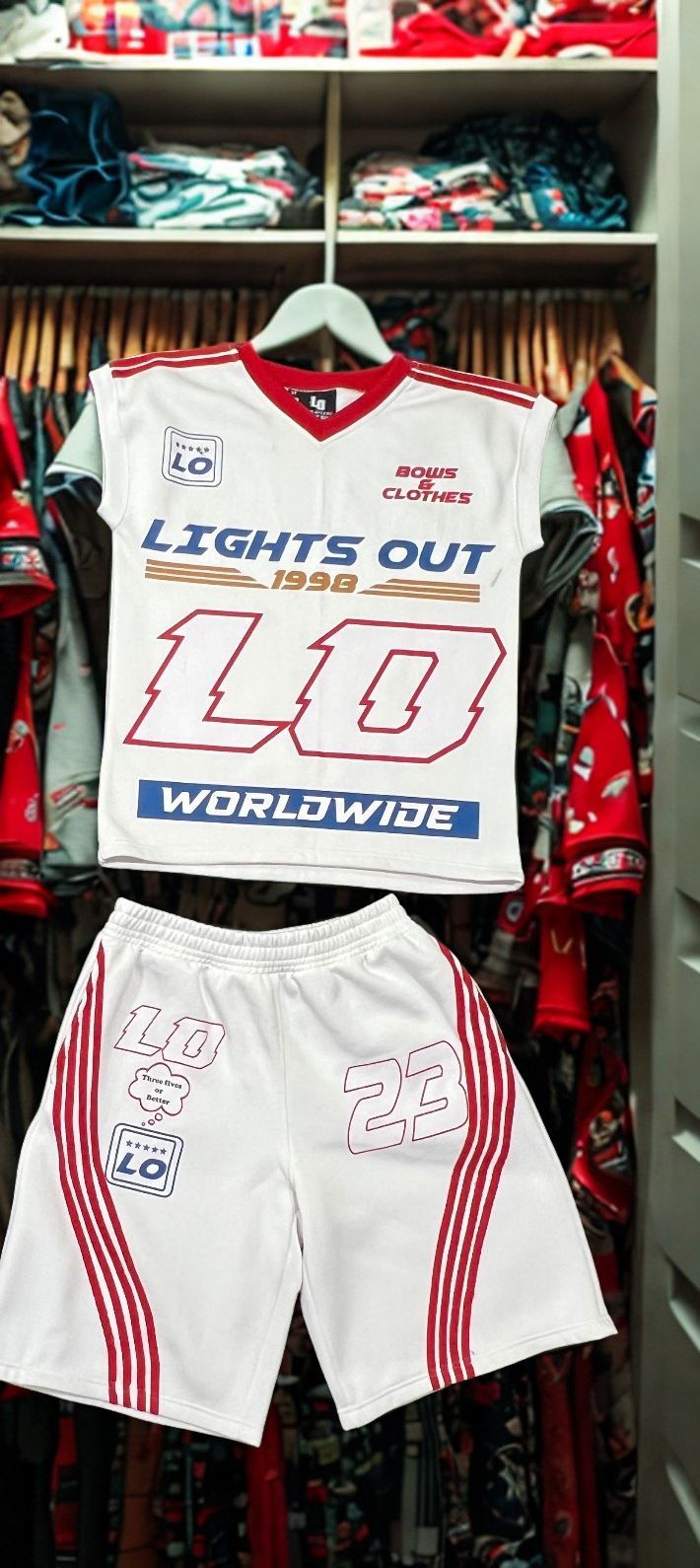“Lights Out Worldwide” Racer Jersey & Shorts Set