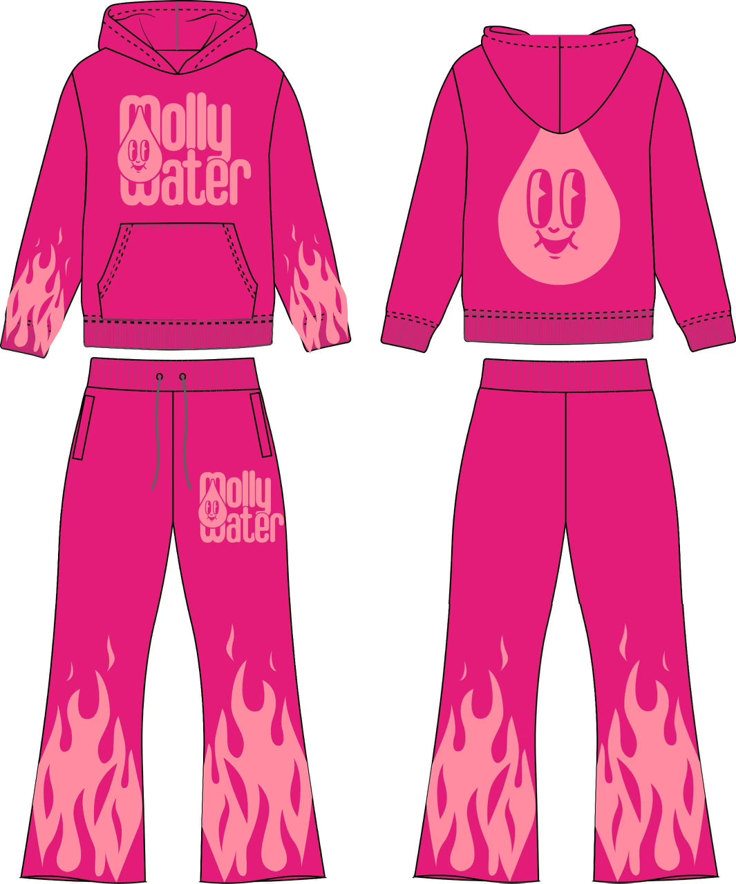 MollyWater Hoodie Set